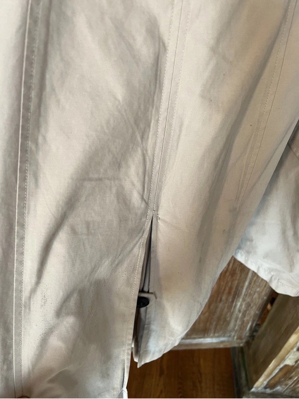 Mackage Lilith Trench Coat Leather Shoulders S - Picture 13 of 14